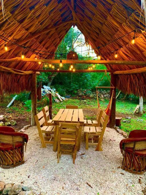 Encantadora Villa Maya Tradicional En Rancho Agroecologico Tzucacab Екстер'єр фото