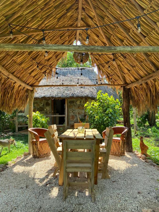 Encantadora Villa Maya Tradicional En Rancho Agroecologico Tzucacab Екстер'єр фото